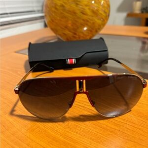 Carrera Pilot Sunglasses 1005/S AU29O Red/Gold 66mm